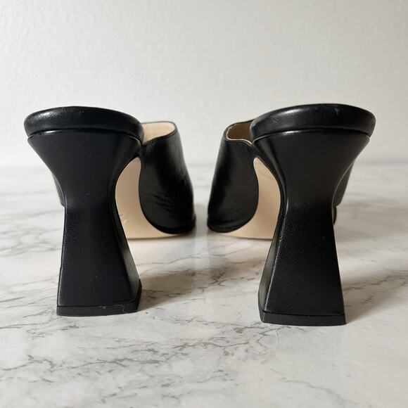 Wandler Marie Cut Out Slide Heeled Sandal Black Leather Women’s EU Size 39 - Picture 4 of 11